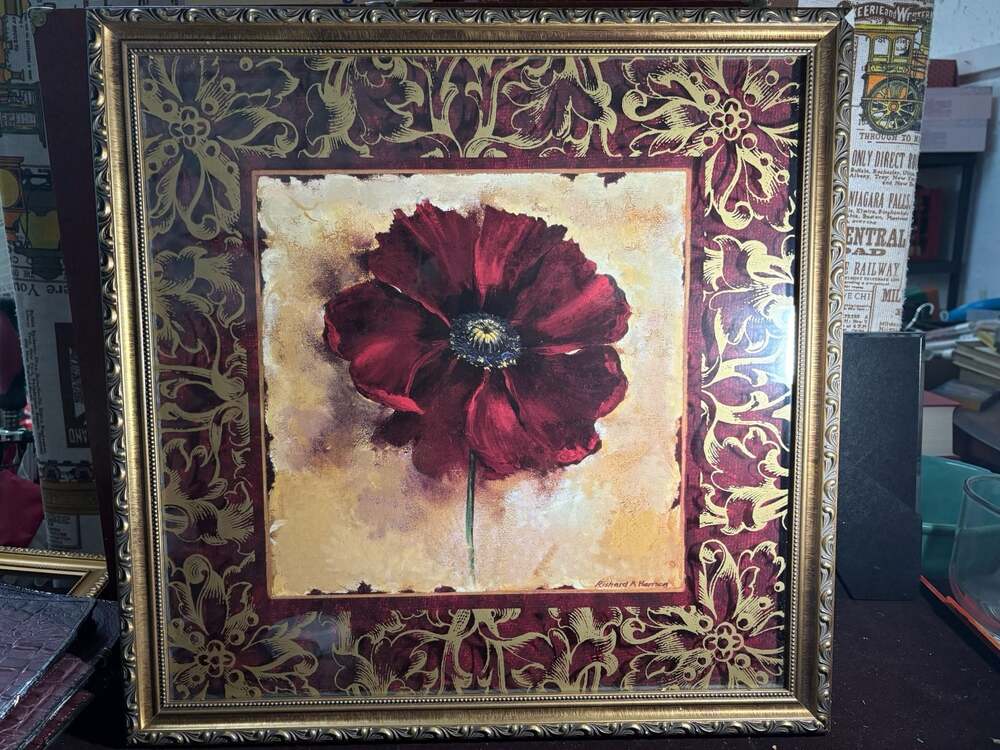 Kirkland's Red Poppy Framed Wall Art Print by Richard A. Henson - Picture 3 of 6